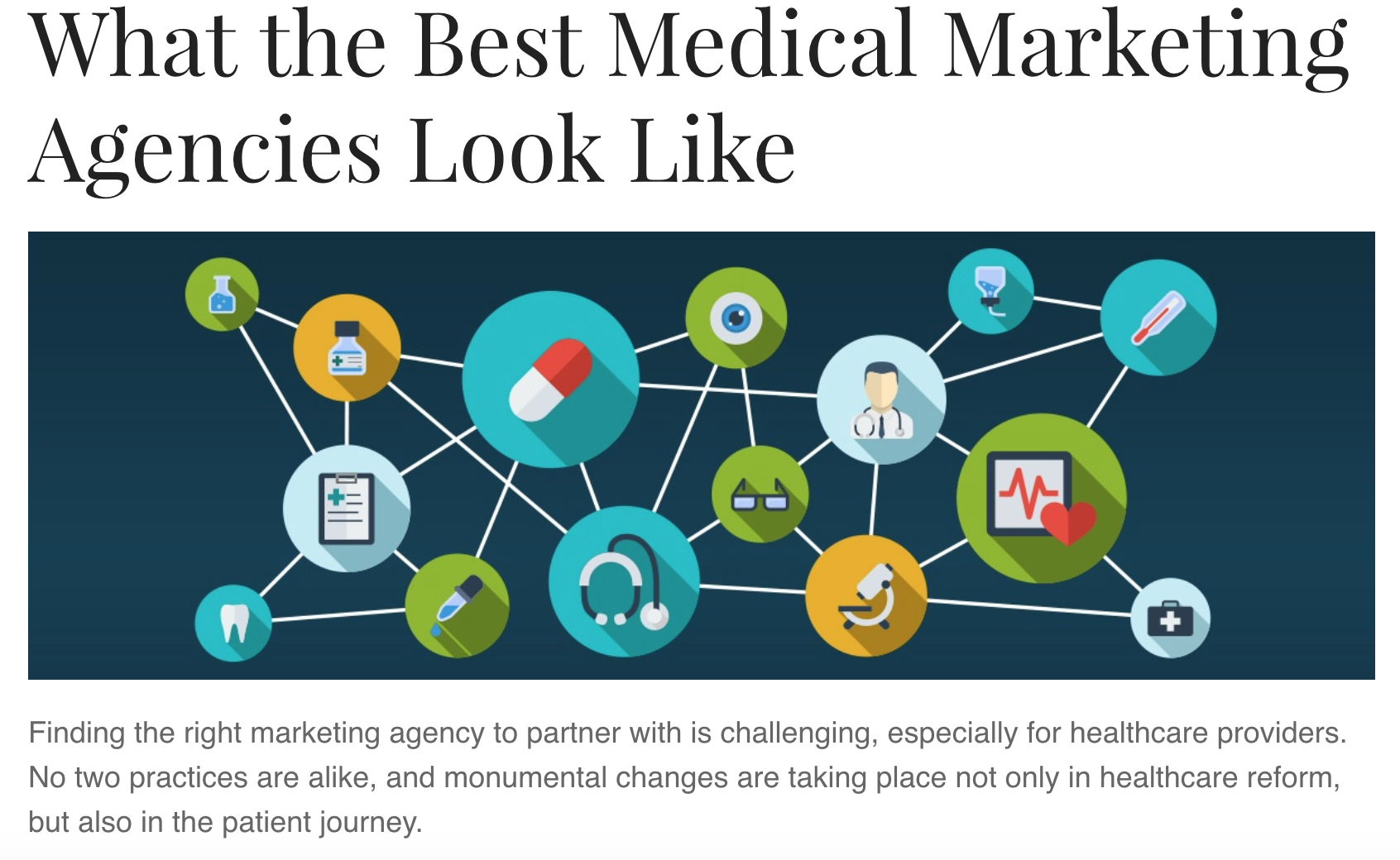 Illustration of medical marketing